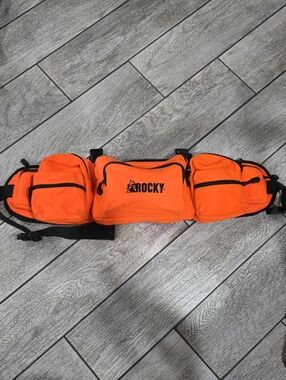 Rocky Bright Orange Multi-Pocket Belt Bag for Men